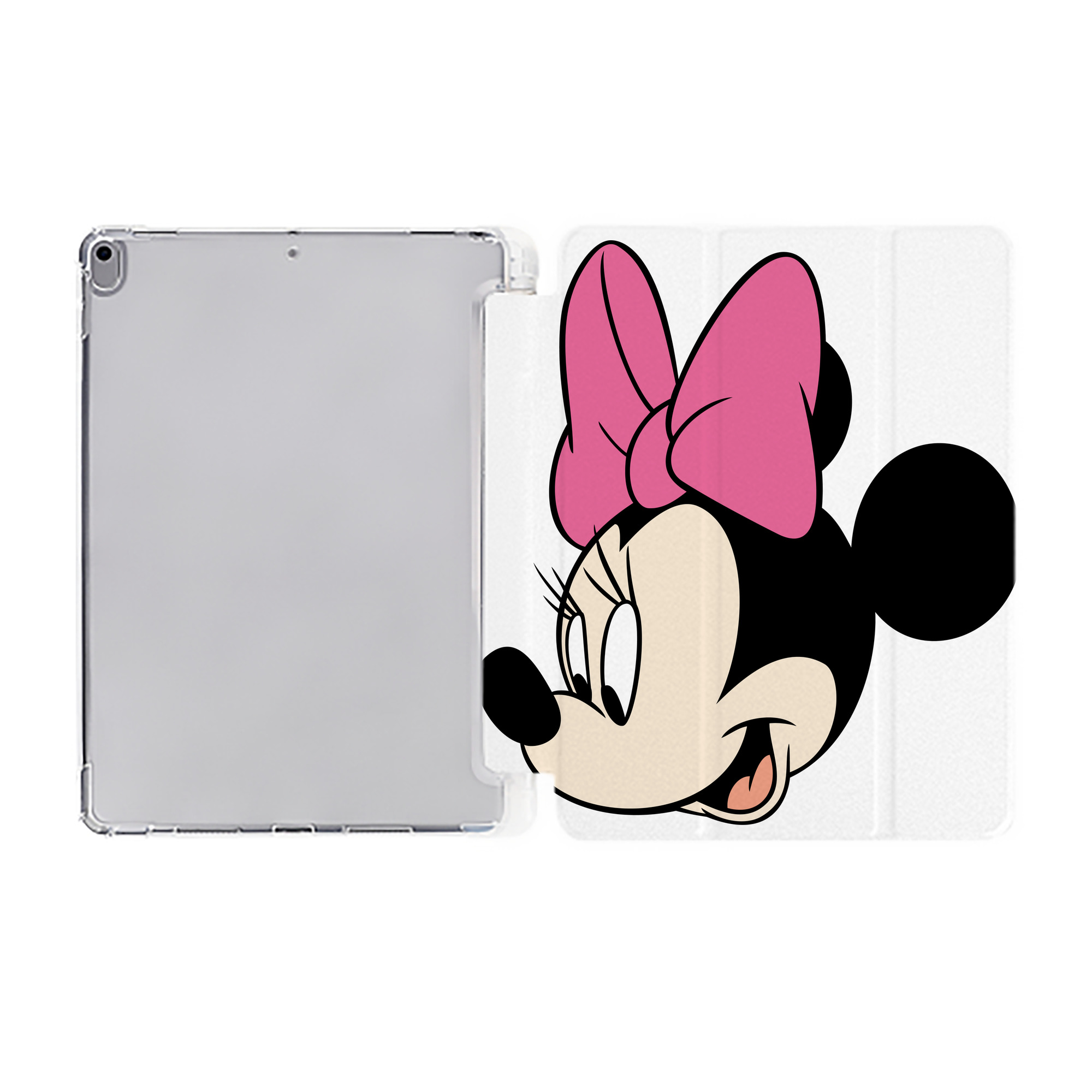 （画像用） ミッキーマウス Mickey Mouse IPad ケース ペン収納付き 三つ折りスタンド PUレザー×シリコン 対応機種9.5/10.5/10.9インチ